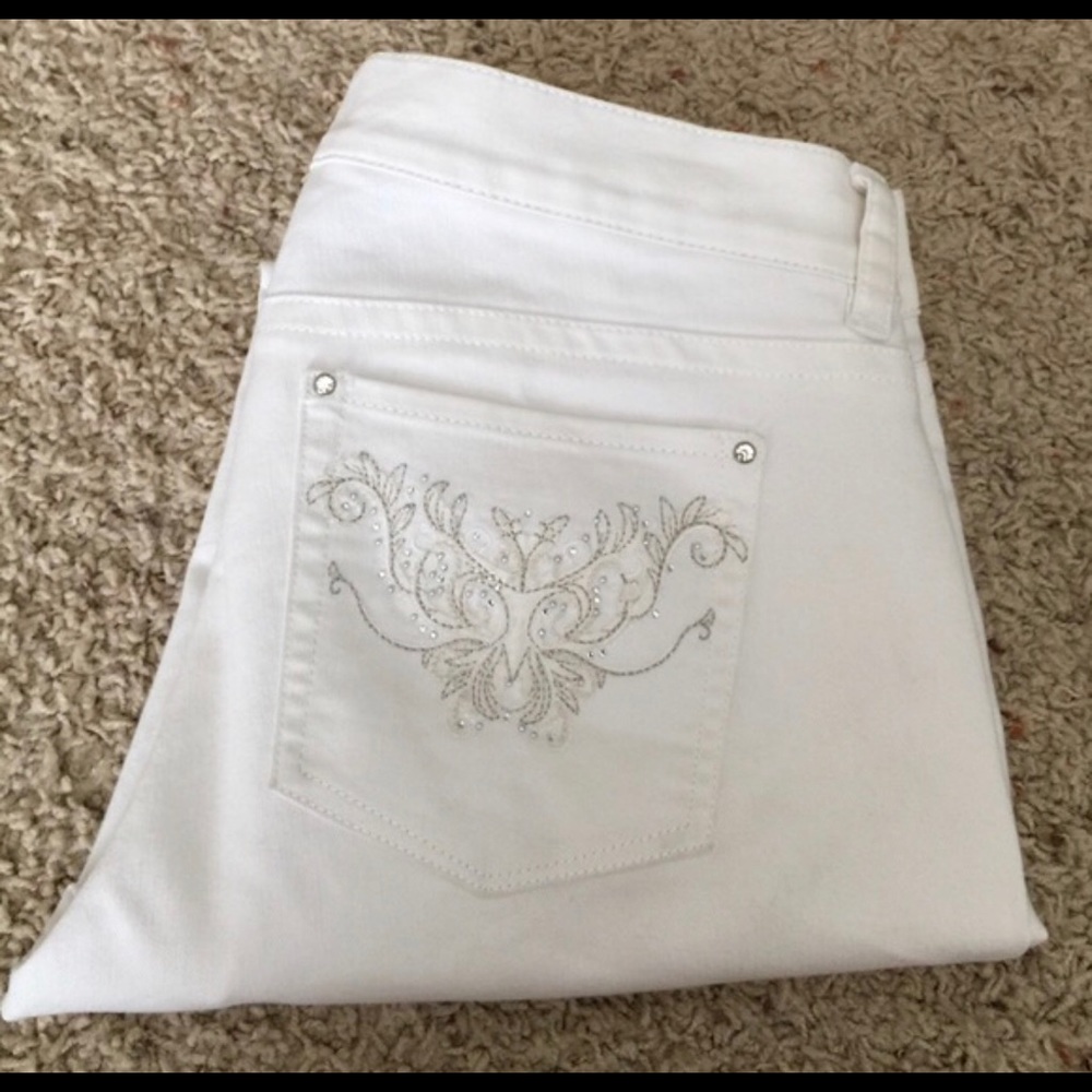 White House Black Market Embellished jeans